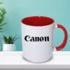 Classic White & Red Corporate Mugs