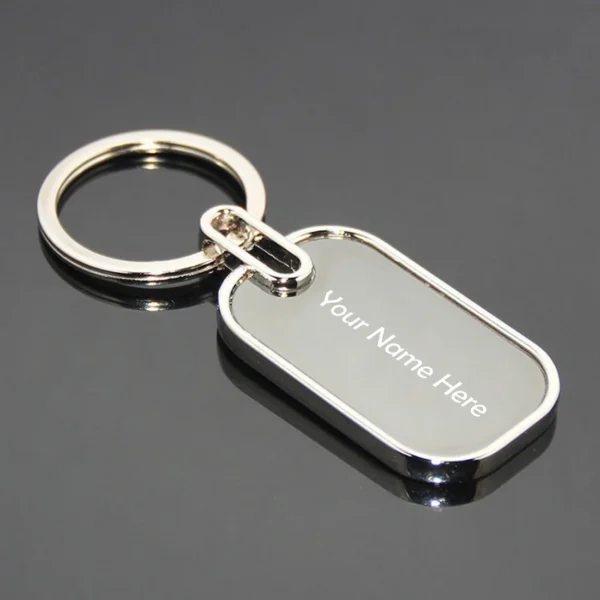 Personalized Metal Keychains - Round - Image 3