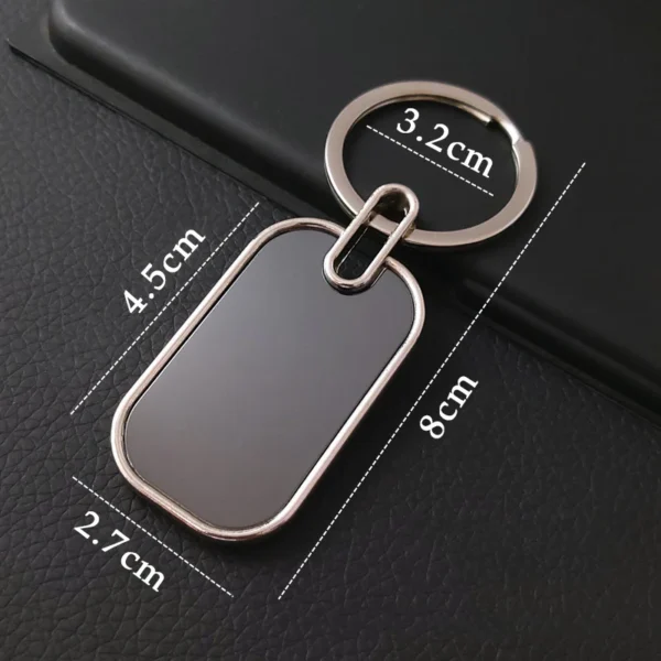 Personalized Metal Keychains - Round - Image 4