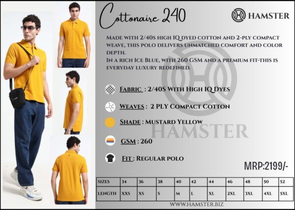 Regular Polo Tshirt -HAMSTER - Image 3