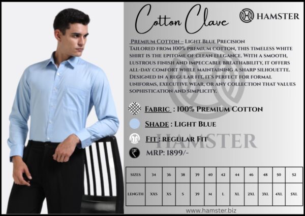 Regular Fit Formal Shirt -HAMSTER