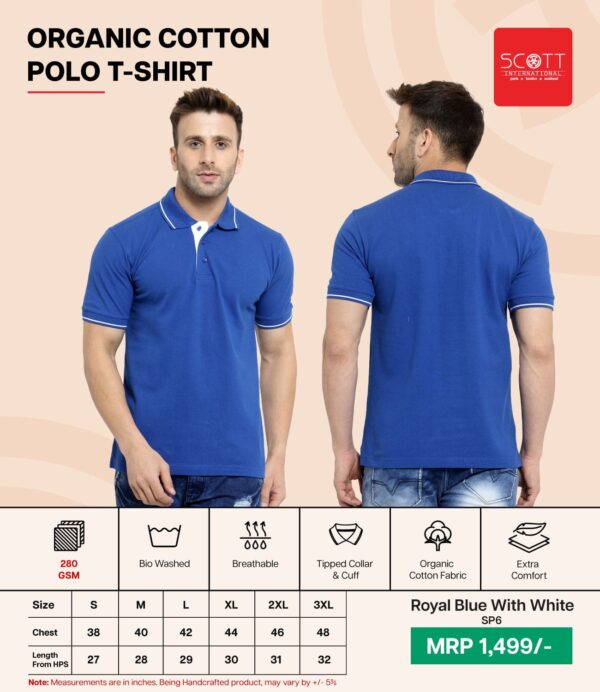 Oraganic Cotton Polo Tshirt -Scott - Image 10