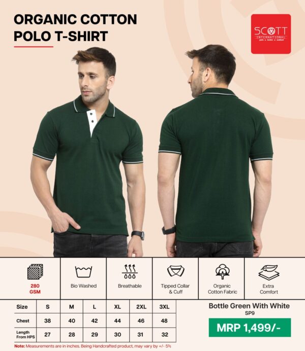 Oraganic Cotton Polo Tshirt -Scott - Image 8