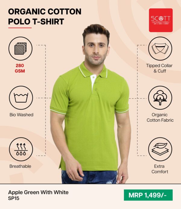 Oraganic Cotton Polo Tshirt -Scott