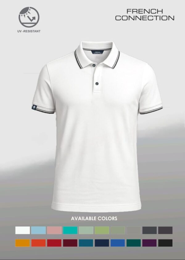 UV RESISTANT Polo Tshirt -FRENCH CONNECTION - Image 3